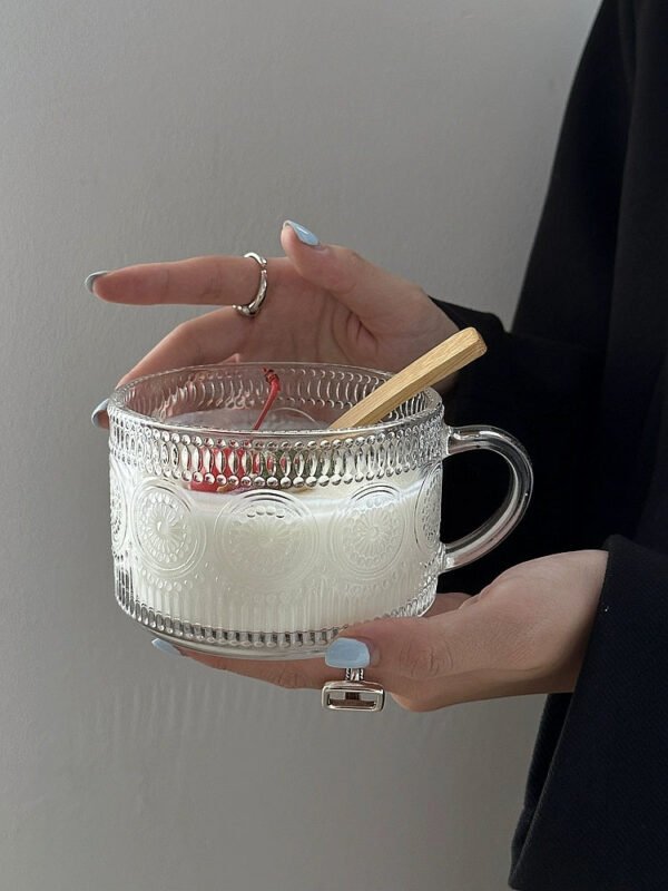 COFFEE FRUIT High-Value INS Glass Large Cold Drink Milk Breakfast Cup - Image 9