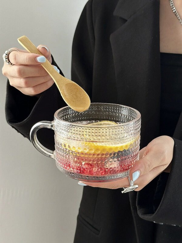 COFFEE FRUIT High-Value INS Glass Large Cold Drink Milk Breakfast Cup - Image 12