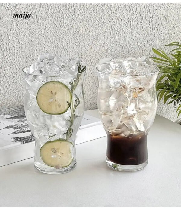 BANKE Large Capacity Transparent Glass Ice Coffee Cup - Image 8