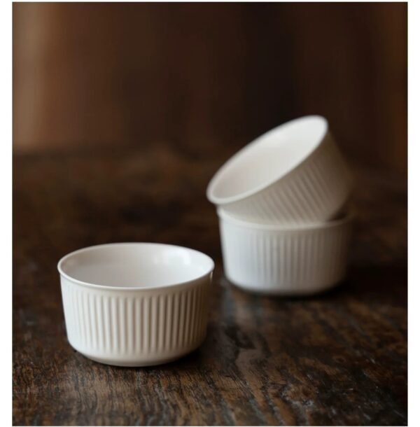 MUMO Mia White Porcelain Ceramic Tea Cup - Image 10