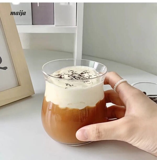 BANKE Tulip-Shaped Retro Coffee Glass Cup - Image 5