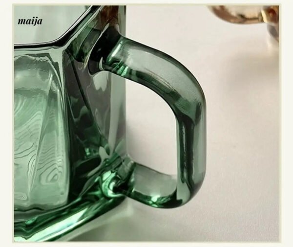BANKE Diamond Hexagonal Transparent Coffee Glass Cup - Image 16