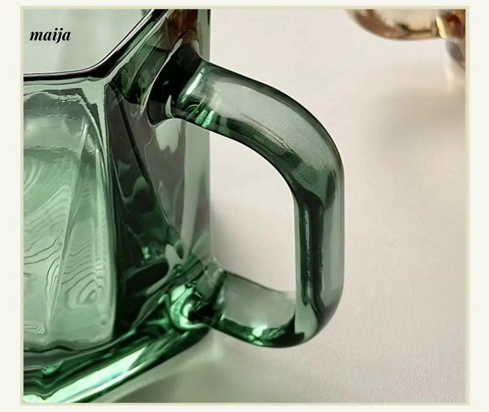 BANKE Diamond Hexagonal Transparent Coffee Glass Cup - Image 16