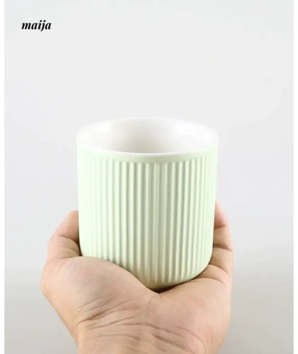 KULE HOME Ceramic Toothbrush Cup and Mouthwash Holder - Image 5