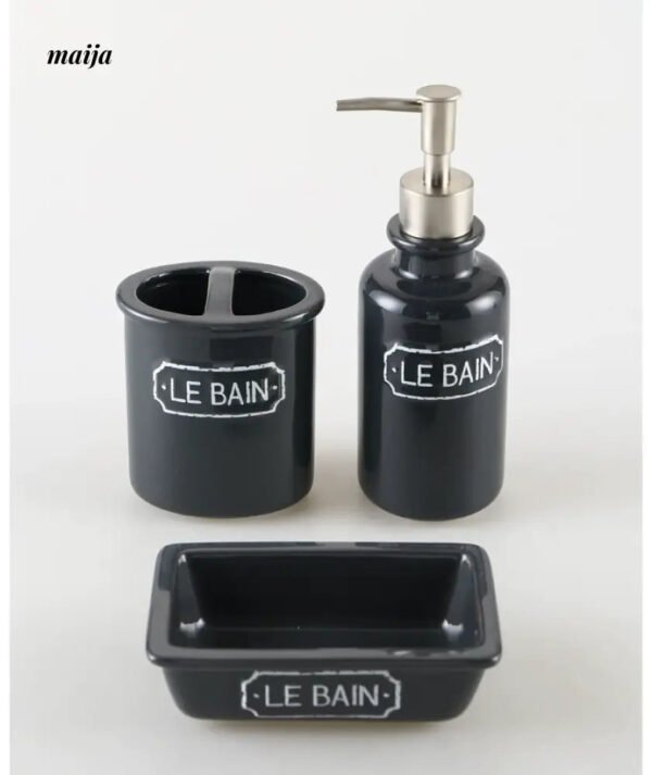 KULE HOME Ceramic Toothbrush Set and Bathroom Cup - Image 2
