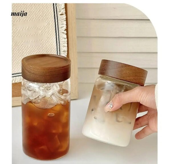 BANKE Portable Glass Tea Cup with Lid - Image 9