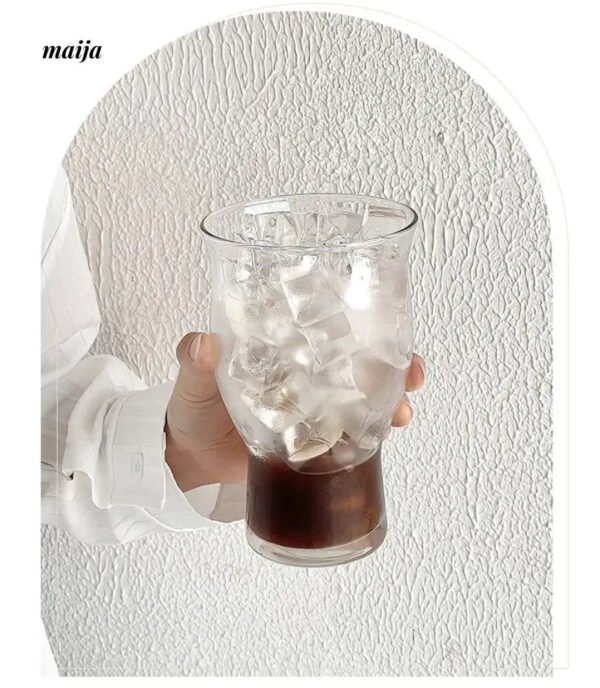BANKE Large Capacity Transparent Glass Ice Coffee Cup - Image 11