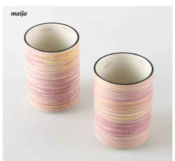 KULE HOME Ceramic Toothbrush and Mouthwash Cup - Image 3