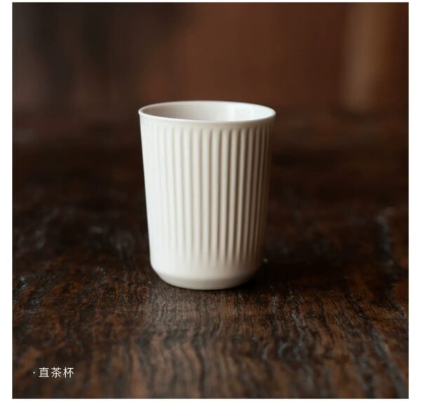 MUMO Mia White Porcelain Ceramic Tea Cup - Image 11