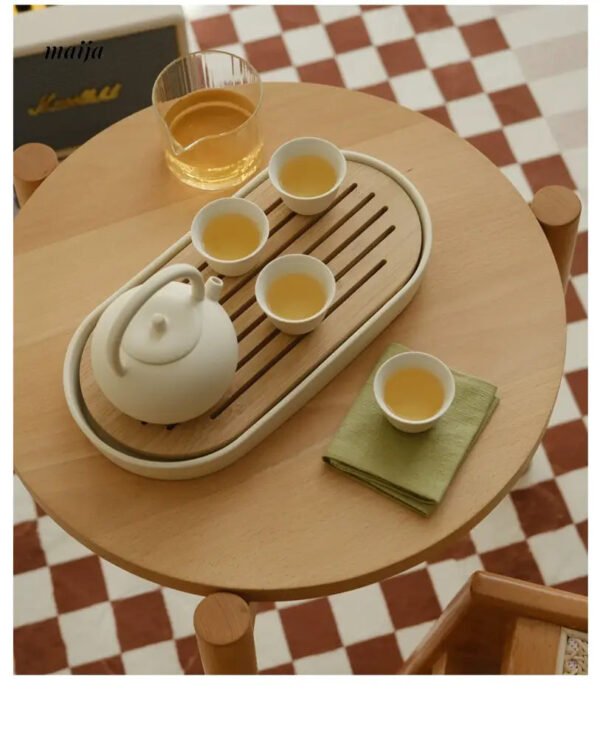 WENSHUO Cream Japanese Ceramic Cup Set - Image 6