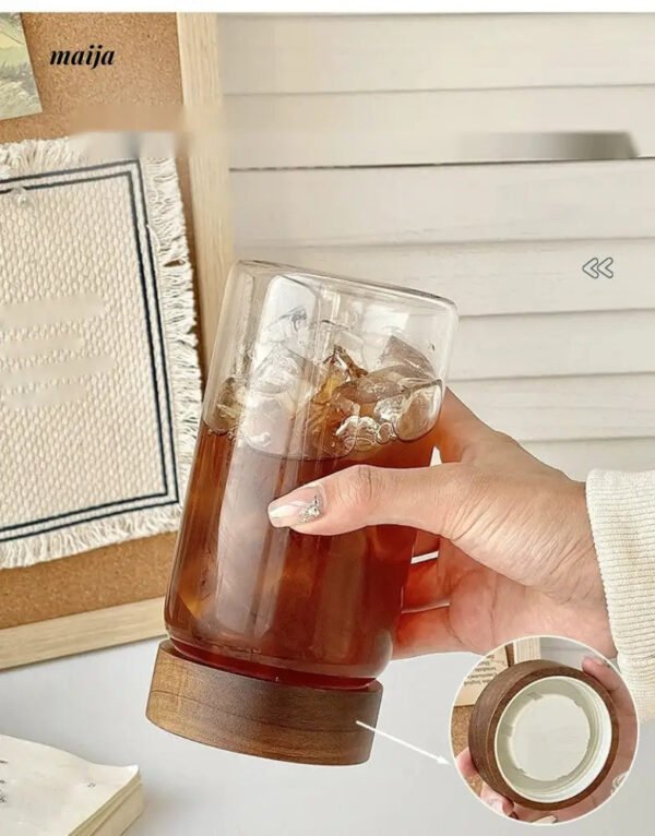 BANKE Portable Glass Tea Cup with Lid - Image 10