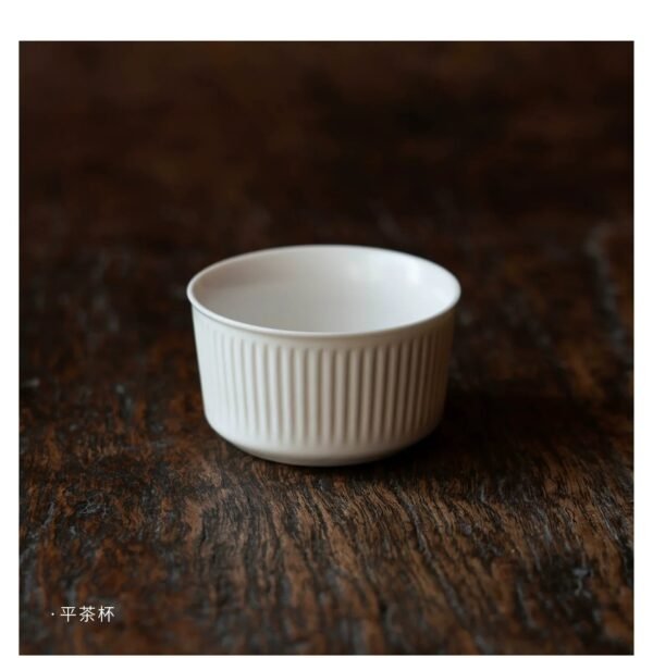 MUMO Mia White Porcelain Ceramic Tea Cup - Image 12