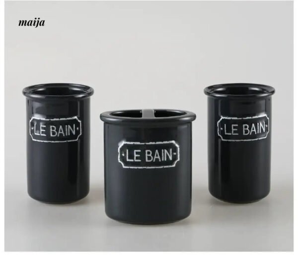 KULE HOME Ceramic Toothbrush Set and Bathroom Cup - Image 5