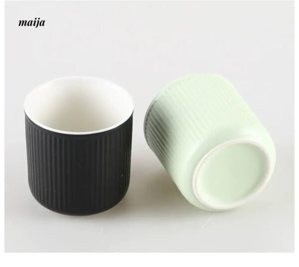 KULE HOME Ceramic Toothbrush Cup and Mouthwash Holder - Image 8