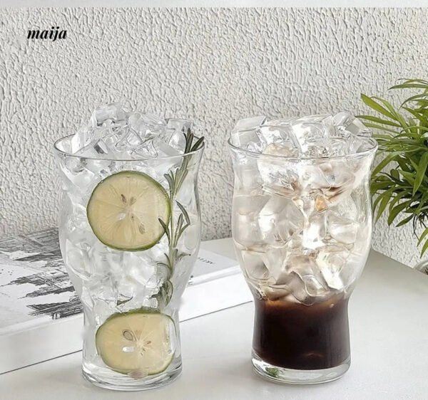 BANKE Large Capacity Transparent Glass Ice Coffee Cup - Image 14