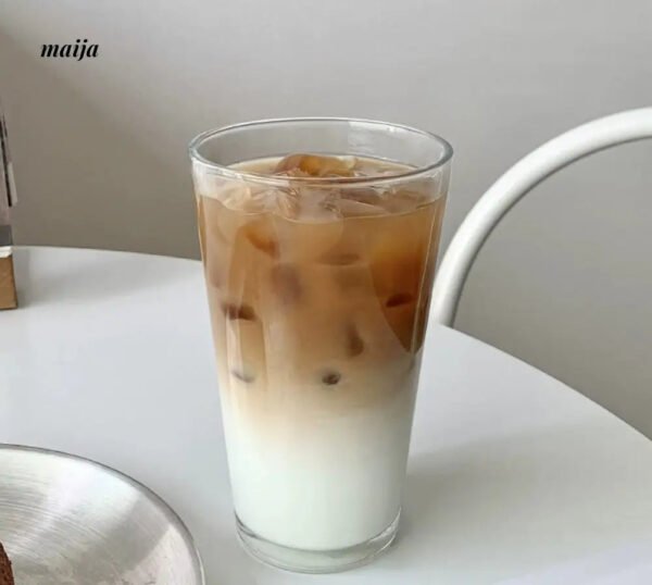 BANKE Straw Glass Milk Coffee Drinking Cup - Image 13