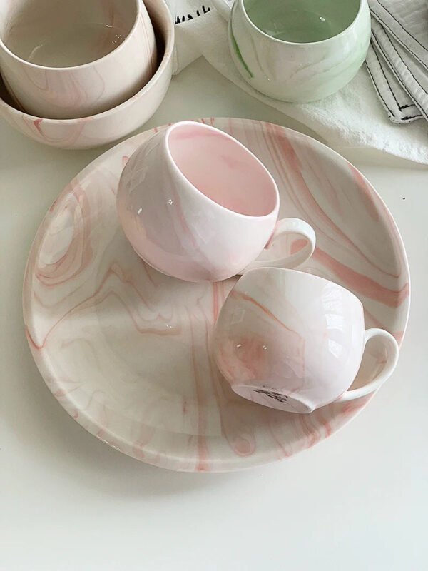 YASUKI Jasper Elegant Nordic Marble Ceramic Cup - Image 21