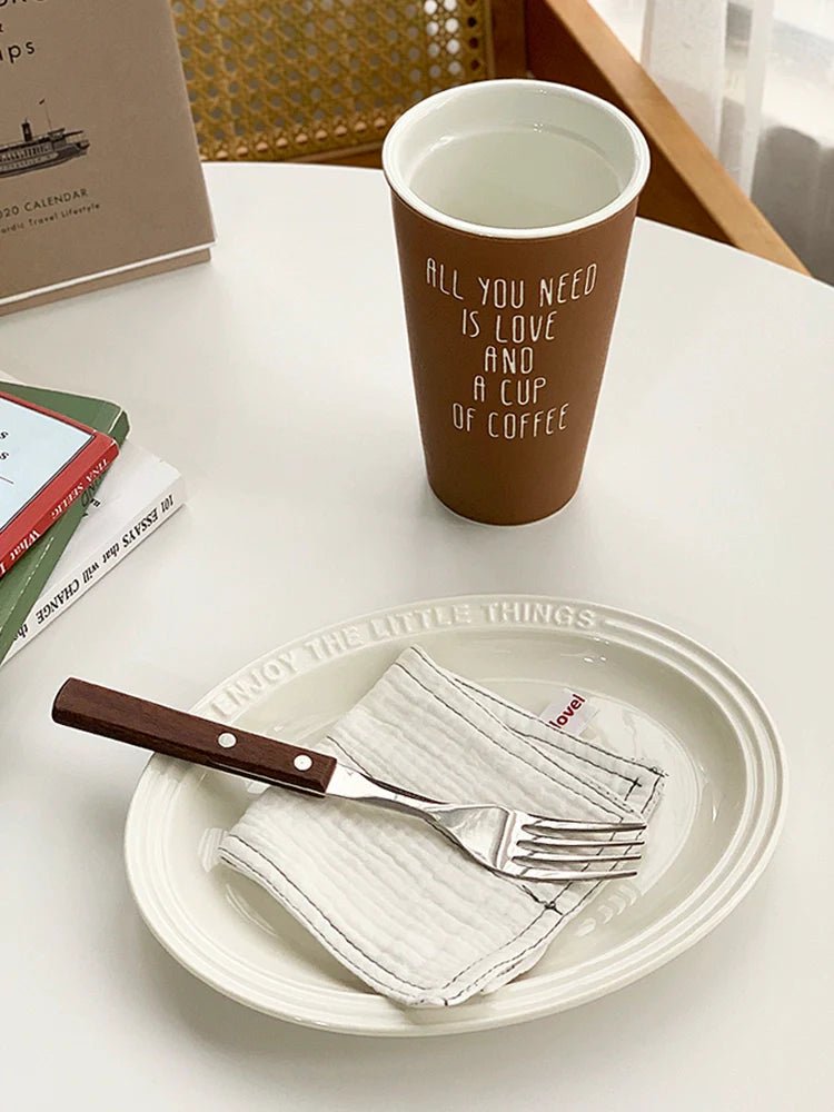 YASUKI Akira Elegant Matte Ceramic Coffee Grip Cup - Image 11