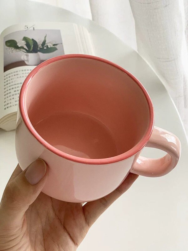 YASUKI Arabella Fuchsia Capacious Ceramic Coffee Mug 300ml - Image 3