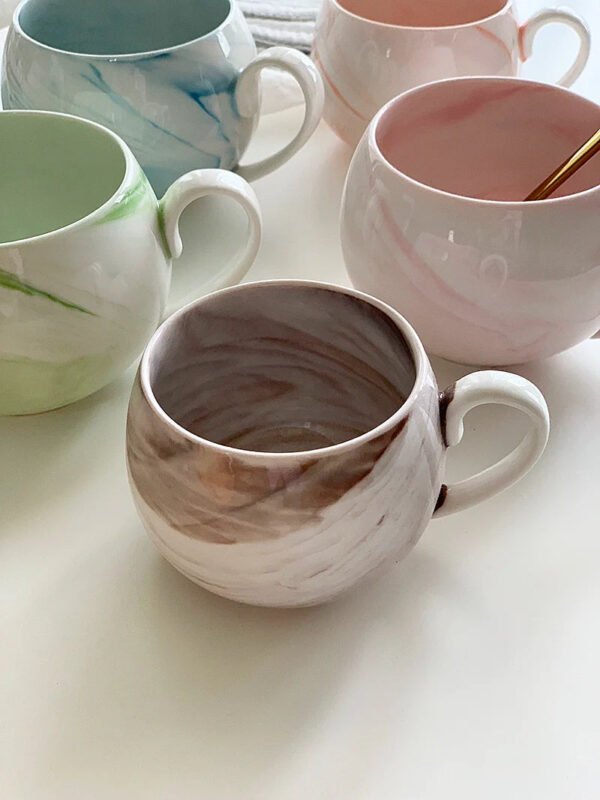 YASUKI Jasper Elegant Nordic Marble Ceramic Cup - Image 22