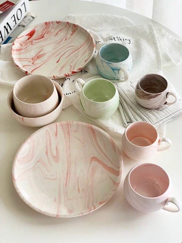 YASUKI Jasper Elegant Nordic Marble Ceramic Cup - Image 10