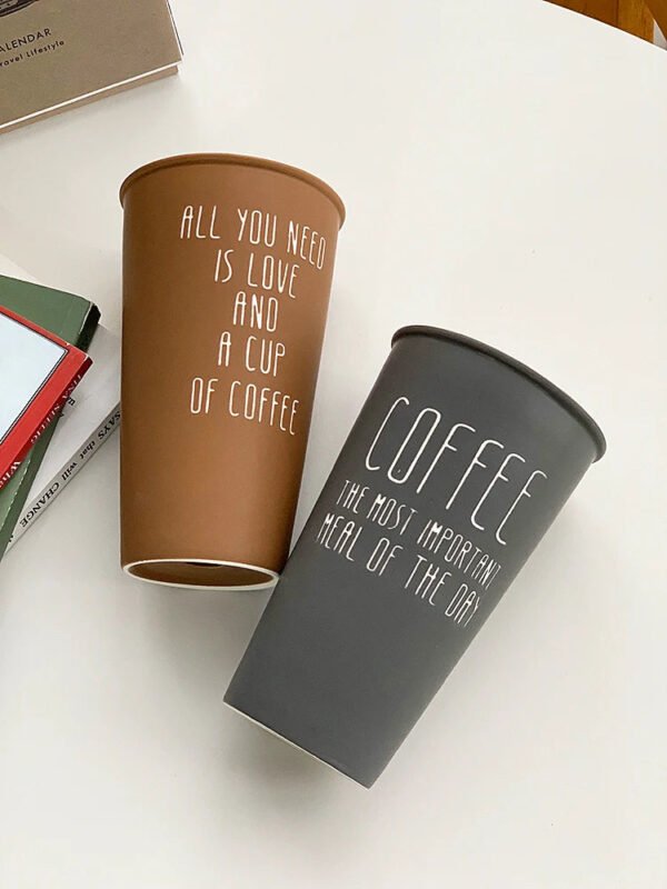YASUKI Akira Elegant Matte Ceramic Coffee Grip Cup - Image 6