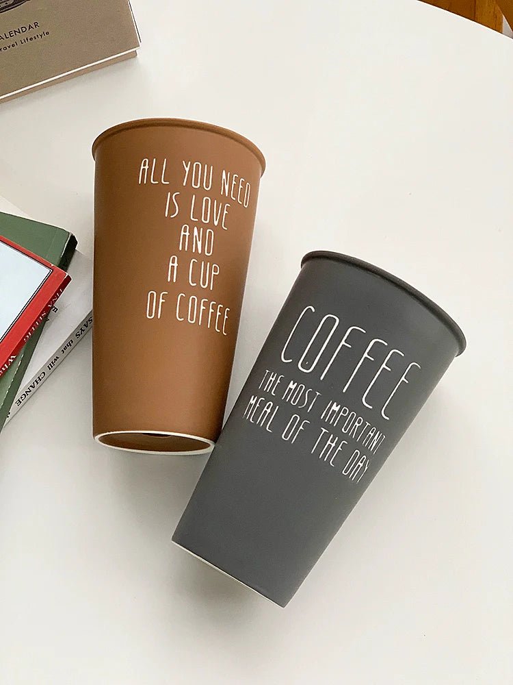 YASUKI Akira Elegant Matte Ceramic Coffee Grip Cup - Image 6