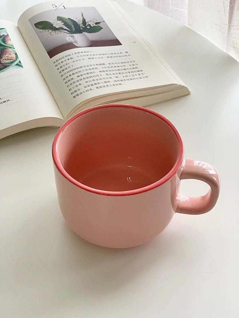 YASUKI Arabella Fuchsia Capacious Ceramic Coffee Mug 300ml - Image 9