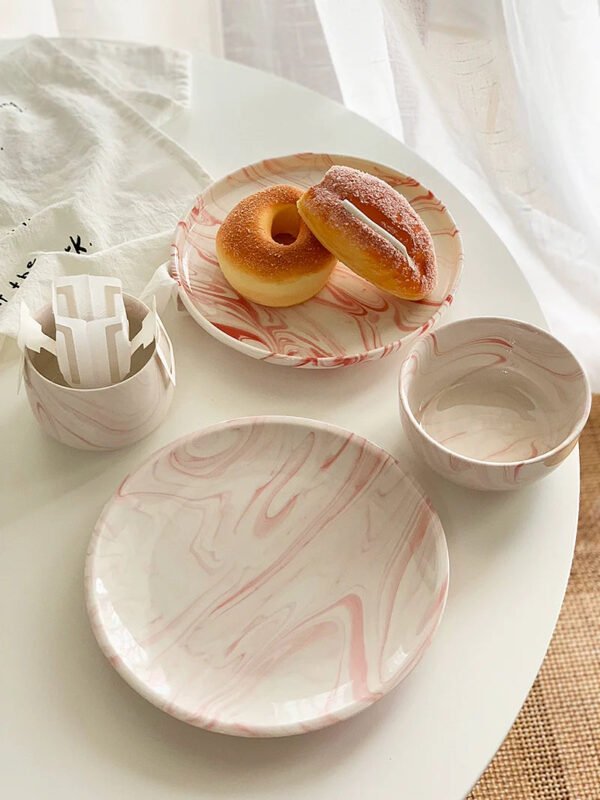 YASUKI Jasper Elegant Nordic Marble Ceramic Cup - Image 12