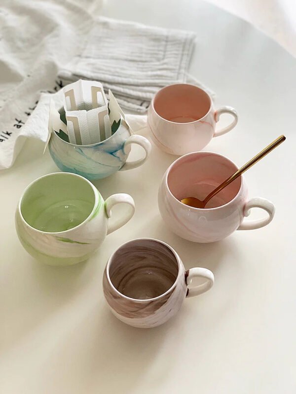YASUKI Jasper Elegant Nordic Marble Ceramic Cup - Image 11