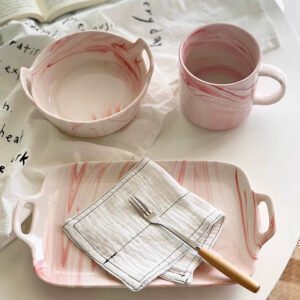 YASUKI Jasper Elegant Nordic Marble Ceramic Cup