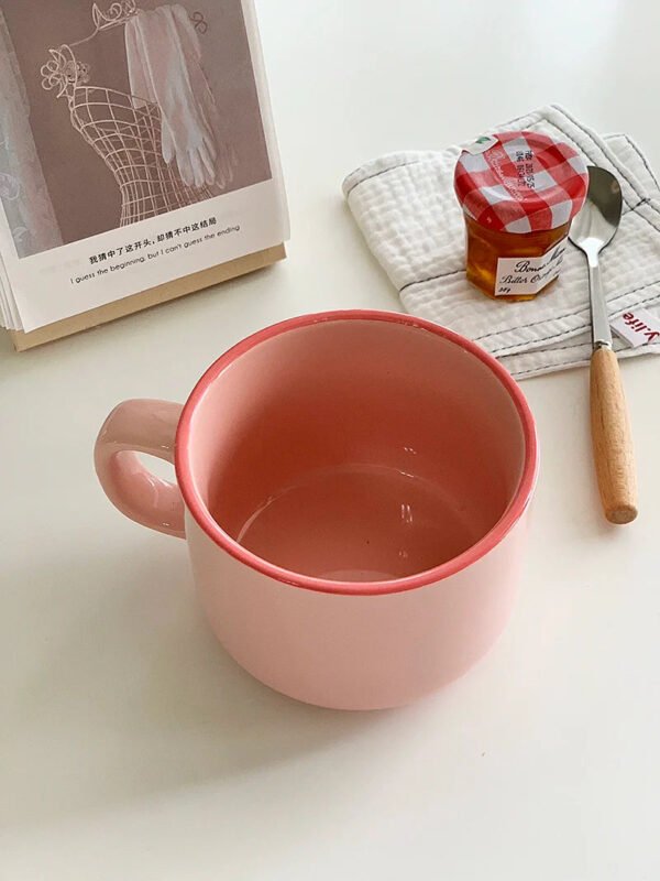 YASUKI Arabella Fuchsia Capacious Ceramic Coffee Mug 300ml - Image 11