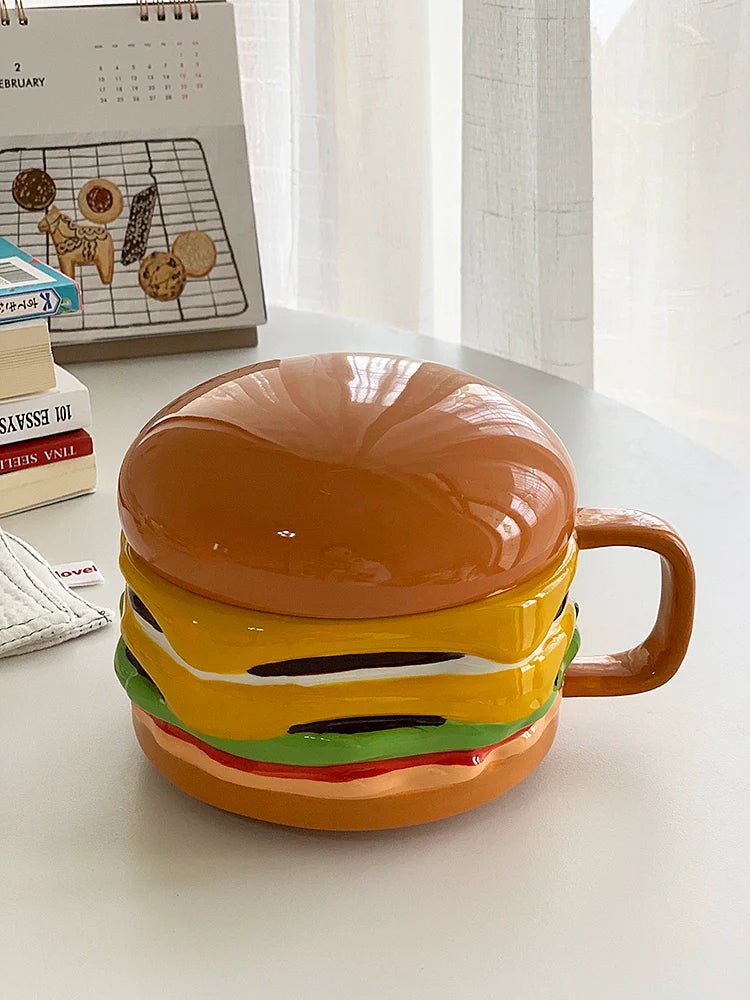 YASUKI Aria Whimsical Layered Burger Ceramic Cup - Image 6