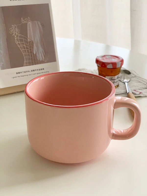 YASUKI Arabella Fuchsia Capacious Ceramic Coffee Mug 300ml - Image 12
