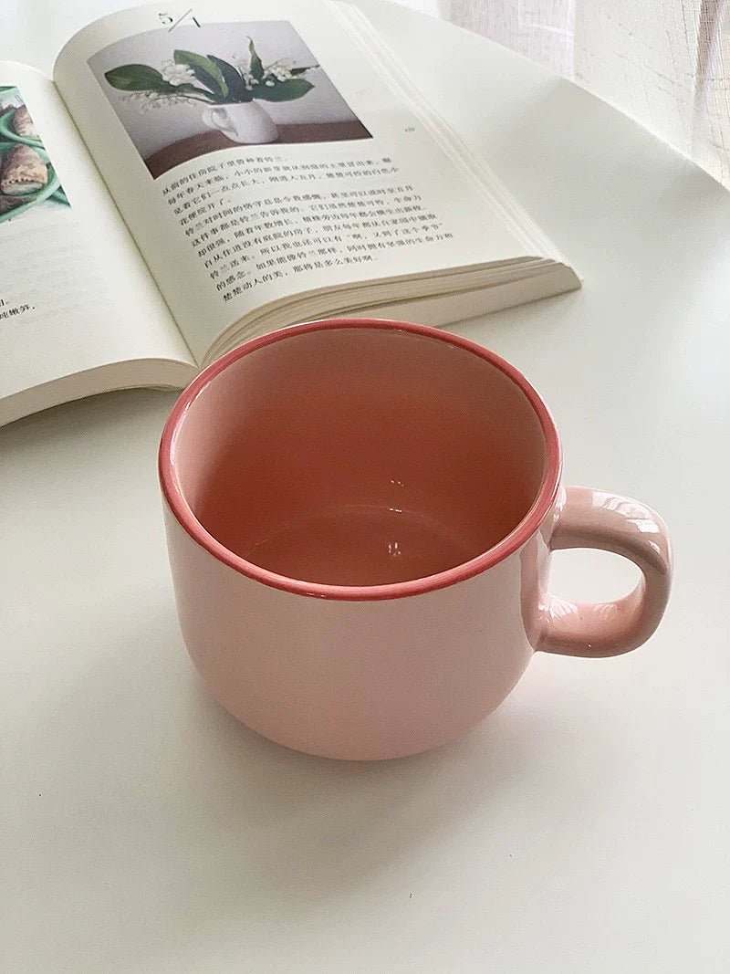YASUKI Arabella Fuchsia Capacious Ceramic Coffee Mug 300ml
