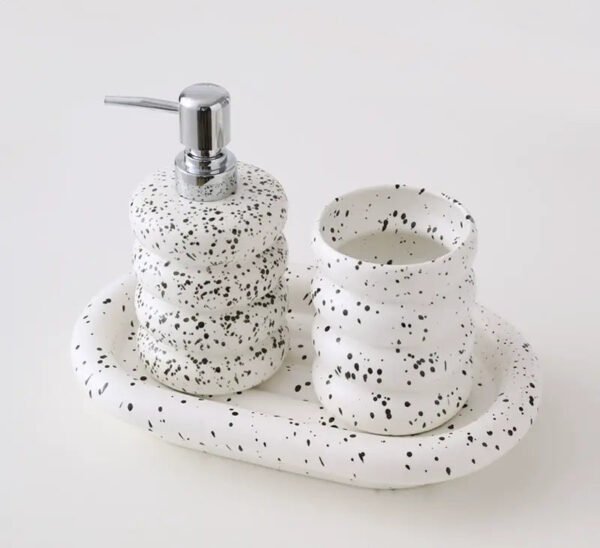 LENYVASEN Esme Elegant Bathroom Wash Cup Set - Image 10